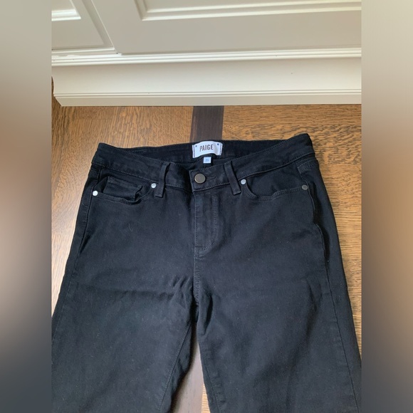 PAIGE Premium Women’s Verdugo Denim Cropped Jeans Pants Black Overdye Size 29 - Picture 11 of 16